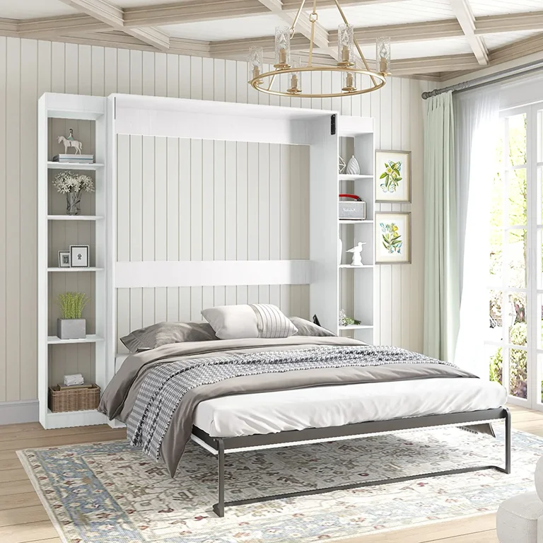 Queen bed wall sale unit