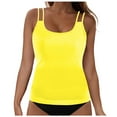 thumbnail image 5 of GEWSEY Womens Flowy Tankini Tops Only - Modest Bathing Suit Loose Fit Swimsuit Swim Tops No Bottom 2025 (Yellow, XXL), 5 of 9