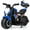 Blue, variant on Gymax 2-in-1 Kids Electric Motorcycle w/ Detachable Training Wheels Headlight & Horn Red