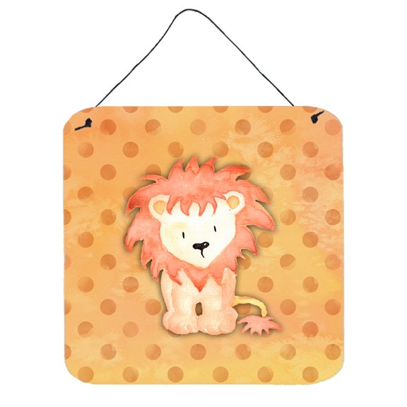 Polkadot Lion Watercolor Wall or Door Hanging Prints