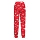 thumbnail image 3 of Pantalones largos para niños y niñas con estampado de cintura elástica y cordón con bolsillo, pantalones largos de cintura alta, pantalones de algodón para niña, 3 of 4