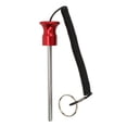 thumbnail image 1 of Pasador magnético para máquina de pesas de 8 x 125 mm con cuerda de tracción, pasador selector de pila de pesas para accesorios de entrenamiento de fuerza, ejercicio, color rojo, 1 of 14