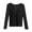 Black, variant on TODOZO Womens Sequin Tops Long Sleeve Glitter Sparkly Party Blouse V-Neck Dressy Tops for Evening Party Sequin Top for Women Club Disco Outfit Blouse Top Shirts for Women Trendy Summer Black L