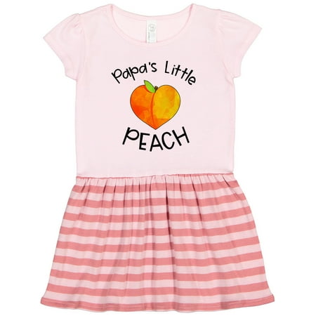 

Inktastic Papa s Little Peach Cute Peach Heart Gift Toddler Girl Dress