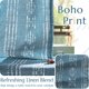 thumbnail image 5 of Cortinas Jinchan Boho Estilo Rústico Azul 230 cm de Largo 2 Paneles, 5 of 9