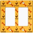 thumbnail image 6 of Metal Light Switch Plate Cover Cute Puppy Dog Paw Prints Pink DOG039, 6 of 13