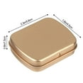thumbnail image 3 of Portable Metal Hinged Small Storage Jewelry Collect Empty Tins Container Container Kit Tin Box TYPE D, 3 of 8