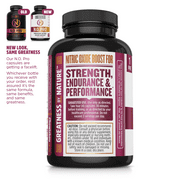Zhou Nitric Oxide with L Arginine, Citrulline Malate, AAKG and Beet Root | Muscle Builder for Strength, Blood Flow and Endurance | 30 Servings, 120 Veggie Caps