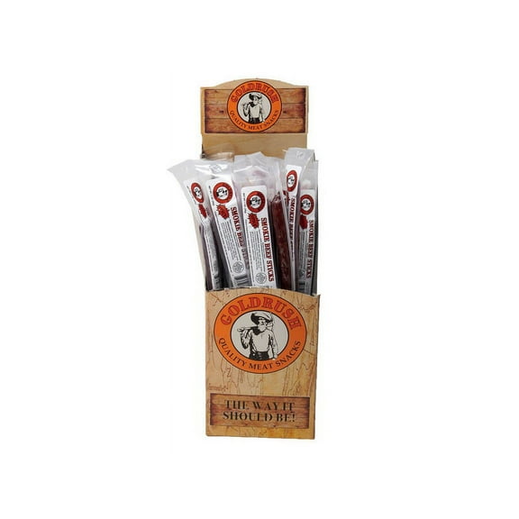 (Price/Case)Goldrush Farms Spicy Smokie Beef Sticks, Individually Wrapped 2/24ct, 507330