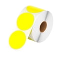 thumbnail image 2 of Rollo de etiquetas adhesivas redondas Hugo 2 pulgadas para códigos Qr de cocina de oficina amarillo rollos de papel térmico de color, 2 of 10