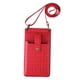 thumbnail image 1 of Bolso bandolera para teléfono móvil para mujer, bolso de hombro, monedero, cartera con ranura para tarjetas rojo, 1 of 5