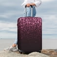 thumbnail image 7 of Fuzoiu Pink Glitter Sparkles A Print Suitcase Cover,Washable Luggage Covers for Suitcase,Elastic Luggage Protector Cover,Scratch Resistant Travel Suitcase Covers-Medium, 7 of 7