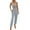 Gray, variant on Aayomet Jumpsuits For Women Women's Rompers V Spaghetti Neck Summer High Jumpsuits Straps Waist Smocked Cutout With Pockets,Green S