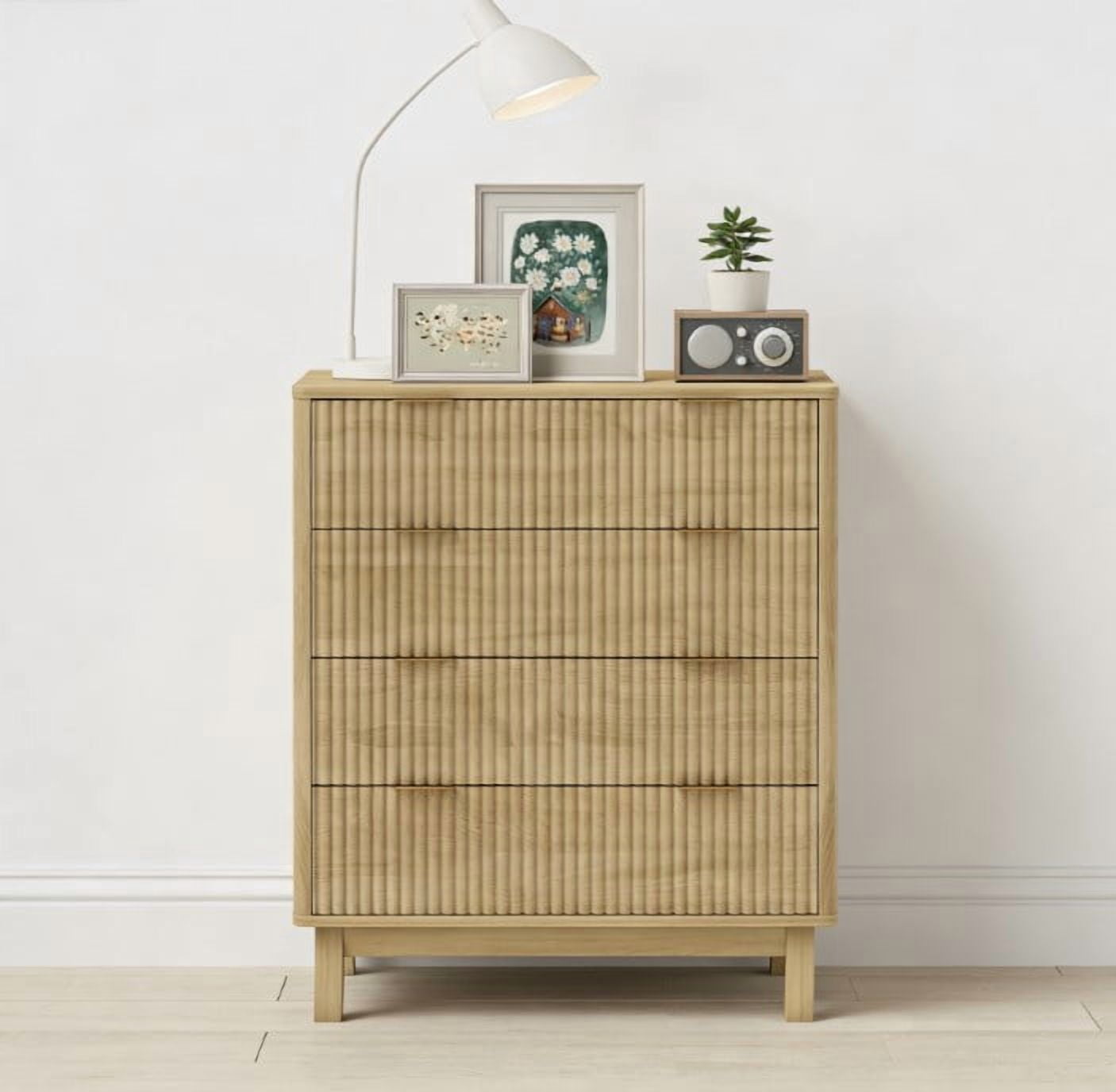 Closet Dresser,4 Drawer Double Dresser for Bedroom