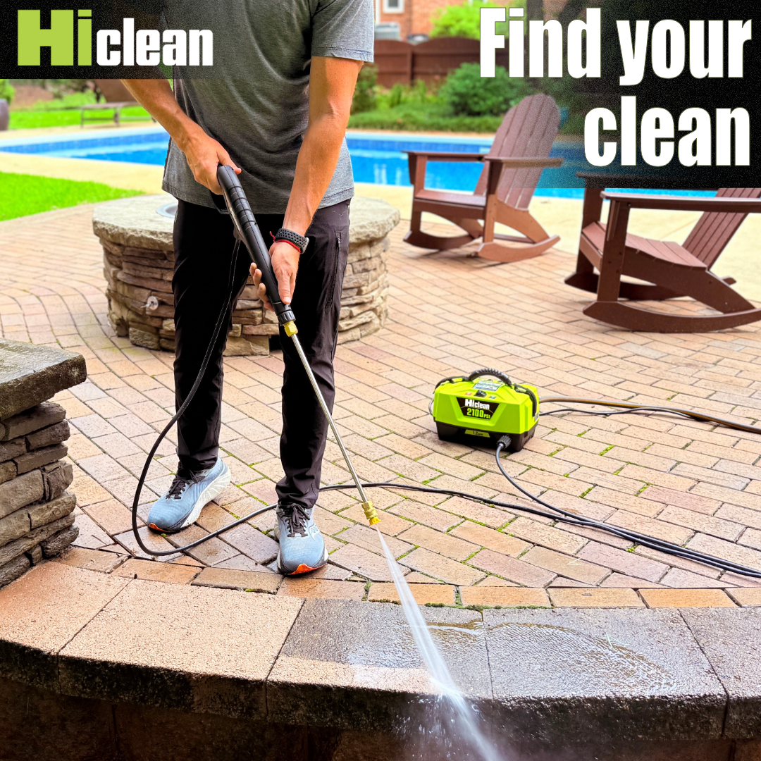 Hiclean Premium Electric Pressure Washer, 2100 PSI, Compact Power Washer for Car Detailing and Outdoor Cleaning, ETL Safety Certified