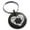 Black, variant on Stainless Steel Camera Shutter Heart Engraved Small Medallion Circle Charm Keychain Keyring