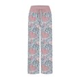 thumbnail image 5 of Women's Pajama Pants Valentines Elastic Waist Cute Heart Printed Pajama Pants Relaxed Fit Wide Leg Pj Pants Valentines Day Gifts, 5 of 6