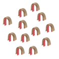 thumbnail image 1 of jinwen 12 Pieces Bow String Nock Points Buckle Clip Inner Liner Accessories, 1 of 7