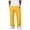 Yellow_009, variant on Domuza Pants for Men Casual Loose Hemp Drawstring Elastic Waist Trousers Lightweight Wide Leg Linen Pant with Pocket Khaki 3XL