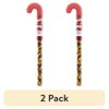 (2 pack) Skittles Original Christmas Candy Cane Stocking Stuffer, 2.6 oz Tube