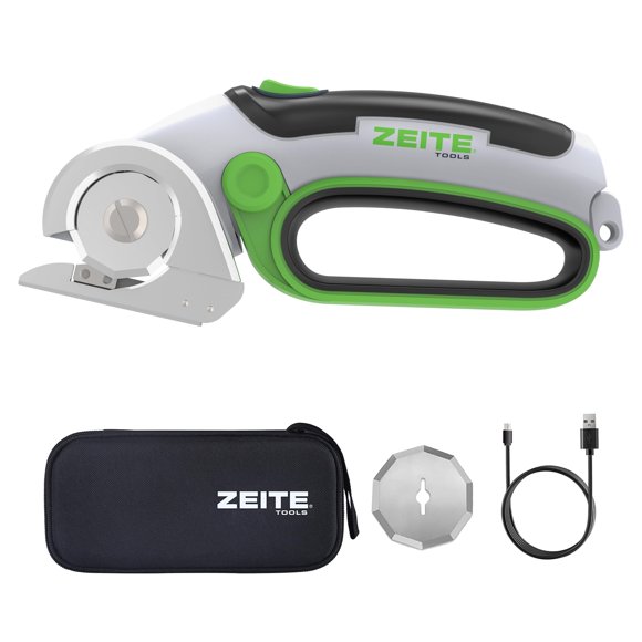 Tijeras eléctricas inalámbricas Zeite 4V con hoja de repuesto, color gris