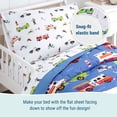 thumbnail image 5 of Wildkin Kids 4 Pc Toddler Microfiber Bed in a Bag for Boys & Girls (Heroes Blue), 5 of 7