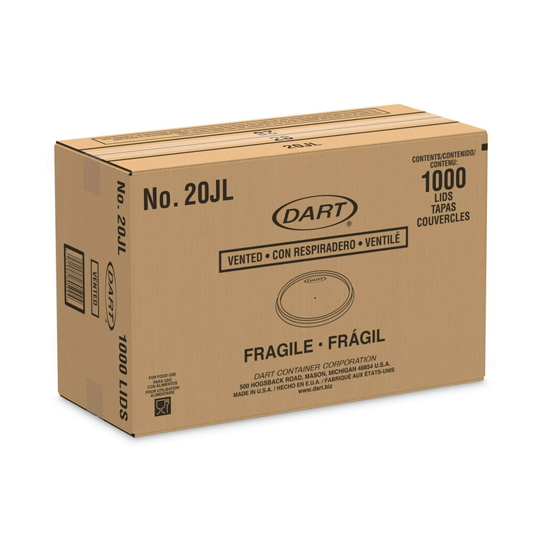 Plastic Lids for Foam Cups, Bowls and Containers, Flat, Vented, Fits 6-32 oz, Translucent, 100/Pack, 10 Packs/Carton Plastic Lids for Foam Cups, Bowls and Containers, Flat, Vented, Fits 6-32 oz, Translucent, 100/Pack, 10 Packs/Carton