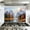 Color 4, variant on Peel and Stick Kitchen Backsplash Mural Routine Visitors Mountains Bears Cabin Autumn Trees River Oil Painting, 35.4" x 23.6" Oil Proof Vinyl Wallpaper for Stove & Fireplace