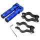 thumbnail image 2 of Clavijas universales para motocicletas, reposapiés plegables, ciclomotores Azul Cola Estribos para moto, 2 of 8