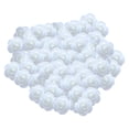 thumbnail image 3 of GROWTH TANK Mini Artificial Rose Heads Stemless Flower Heads for Table Home Decoration White, 3 of 8