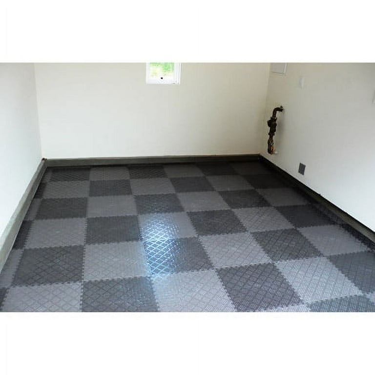 Norsk NSMPRD6BLK Raised Diamond Pattern PVC Floor Tiles, 13.95-Square Feet, Black, 6-Pack Norsk NSMPRD6BLK Raised Diamond Pattern PVC Floor Tiles, 13.95-Square Feet, Black, 6-Pack