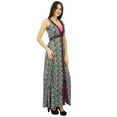 thumbnail image 2 of Bimba Womens Black Rayon Maxi Full Length Casual Summer Chic Gown Dresses, 2 of 7