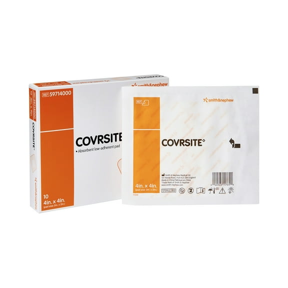 COVRSITE Composite Dressing, Non-Sterile, 4 in x 4 in, 10 Count, 1 Pack