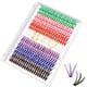 thumbnail image 2 of Extensiones de pestañas de colores para bricolaje, 280 grupos de pestañas, 40D-0,07D-17 mm, B&Q LASH, 7 mezclas de colores, volumen, grupos de pestañas, pestañas individuales tenues, bricolaje en casa, 2 of 3