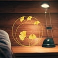thumbnail image 3 of Decoración de Pared Xihbxyly Metal Hojas de Ginkgo Redondas doradas, 3 of 6