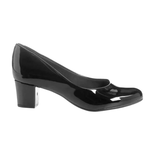 Zapato Dama Charol Beira Rio 4777409 Tacón Bloque Comfort negro 22