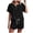 Summer_set365-Black, variant on Short Sets for Women Summer Sweat Suit for Women 2 Piece Set Short Sets Summer Leisure Suit Loose Tracksuit,Sizes XL