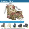 thumbnail image 7 of Xoenoiee Hummingbird Flower Print Recliner Chair Cover Jacquard Chair Covers 4 Piece Recliner Sofa Slipcover with Elastic Bottom, Recliner Protector with Pocket for Recliners, 7 of 7
