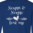 thumbnail image 4 of Inktastic Nonna and Nonno Love Me- Heart Grandchild Long Sleeve Youth T-Shirt, 4 of 5