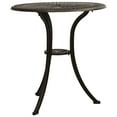 thumbnail image 6 of vidaXL Outdoor Dining Table Garden Patio Table with Glass Top Cast Aluminum, 6 of 20