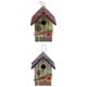 thumbnail image 1 of Casas de aves decorativas al aire libre, casas de aves Casa de madera de madera Casa de aves, Casa de aves Jardín Caja de nido de aves Nido colgante, Ornamento colgante de jardín, Casa de, 1 of 9