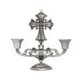 thumbnail image 2 of Candelabro de metal para decoración del hogar, escritorio, artesanía de metal, decoración, 2 of 6