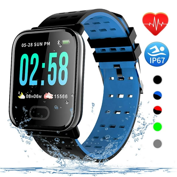 Montre Intelligente Bracelet de Tracker de Fitness avec Moniteur de Fréquence Cardiaque Activité de Pression Artérielle Montre de Fitness pour les Femmes Hommes