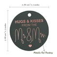 thumbnail image 6 of Inkdotpot 50 Pack Real Rose Gold Foil Paper Tag Hugs & Kisses From The Wedding Favor Hang Tag, 6 of 6