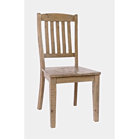 Jofran Carlyle Crossing Modern Rustic Solid Wood Slatback Dining Chair (Set of 2)