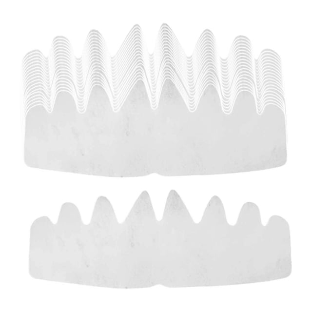 20 piezas de insertos de repuesto con forma de corona de béisbol, protectores de fieltro versátiles, regalos Blanco S