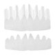 thumbnail image 1 of 20x Insertos reutilizables con forma corona béisbol, fieltro suave, multifuncionales, fáciles usar, accesorios protectores para gorras, forro Blanco S, 1 of 8