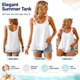 thumbnail image 3 of Elegant Dot Lace Strap Tank Top, Womens Flowy Tops Going Out for Women Blouses Western Summer Sleeveles, 3 of 7