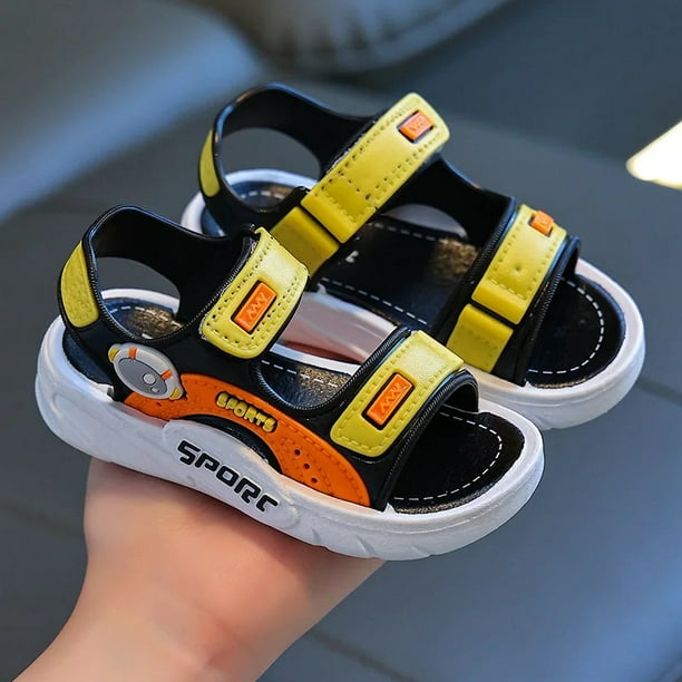 Sandalias para niños, zapatos de playa de fondo suave, calzado para niños pequeños, novedad de verano, calzado de moda para niños pequeños, medianos y grandes