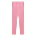 thumbnail image 2 of Aislor Girls Dance Yoga Leggings Footless Tights Flamingos Elastic Waistband Ankle Length Pants Size 3-14 Pink 7-8, 2 of 7